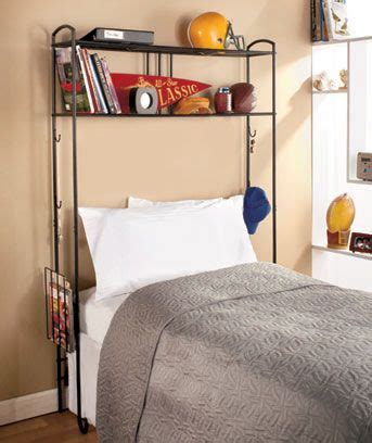 dorm space saver shelf over bed